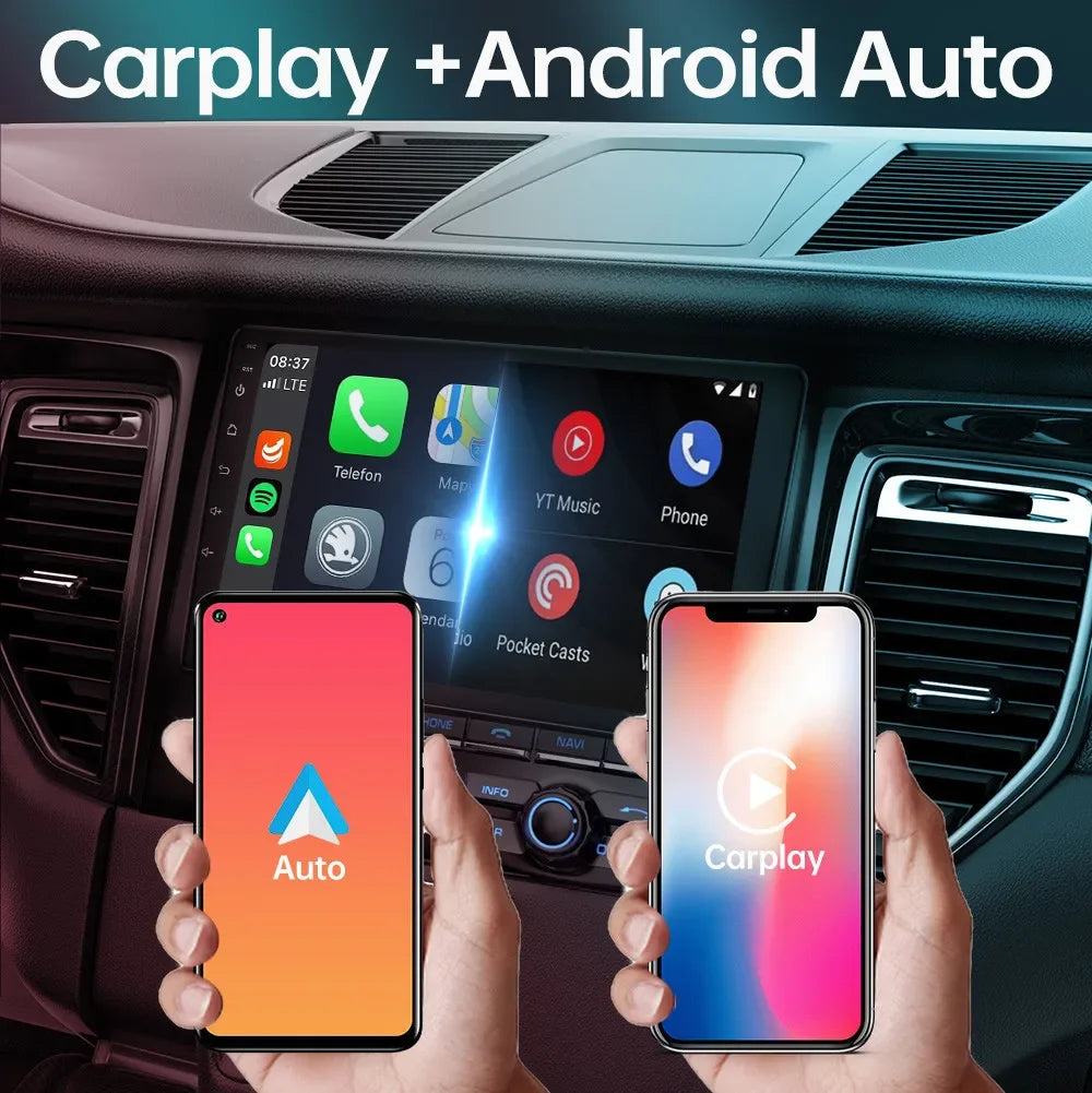 Android 12 Radio samochodowe Autoradio uniwersalne 2Din obsługuje samochodowy odtwarzacz multimedialny audio 360 ° dla Lada Ford Toyota Honda Suzuki Kia